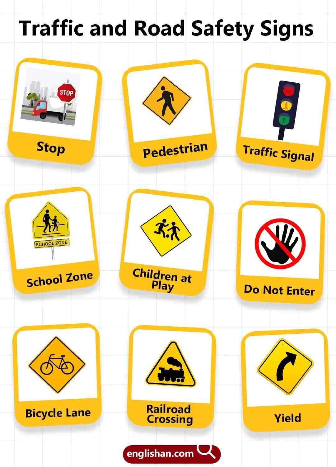 Yellow Road Safety Sign in Delhi - Dealers, Manufacturers