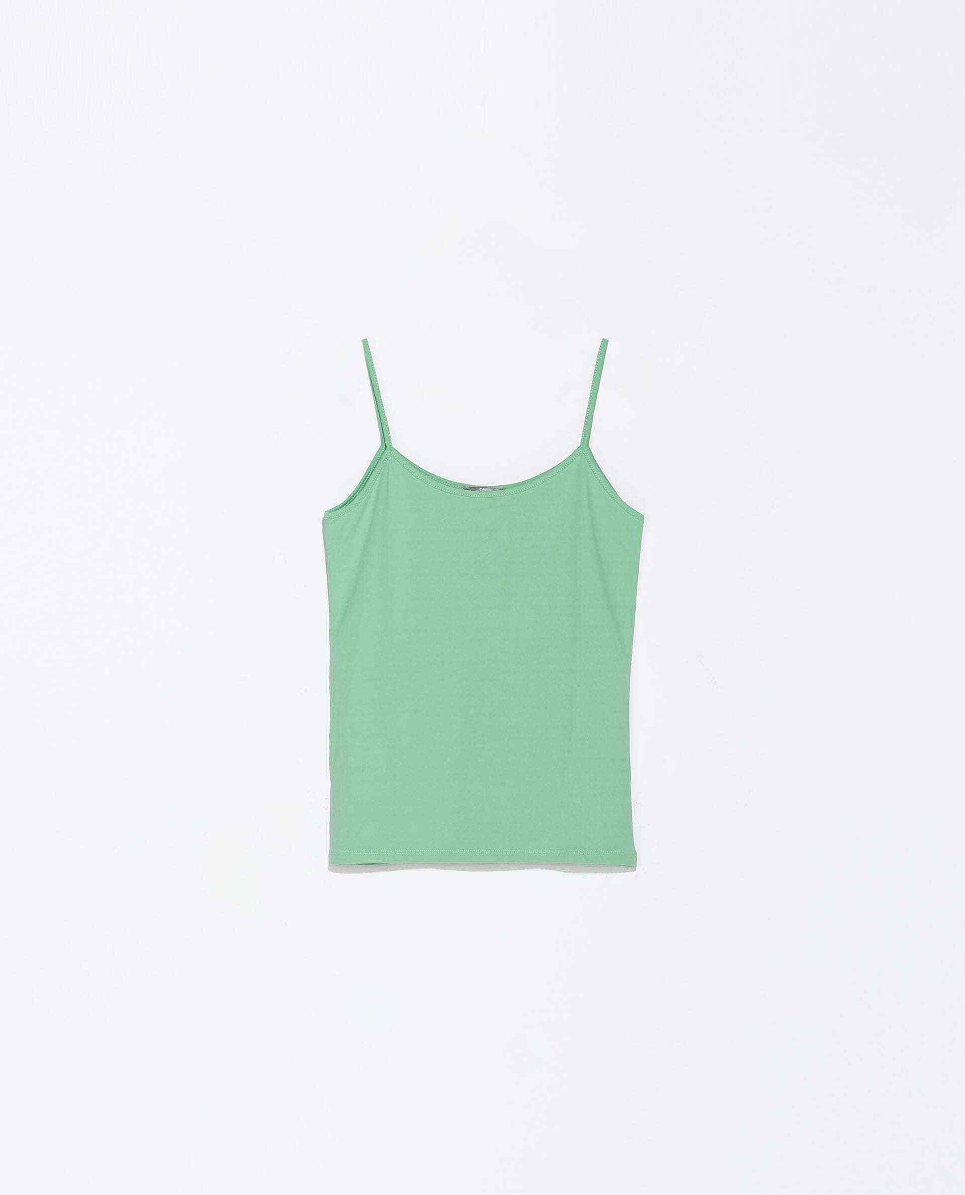 zara mint green top