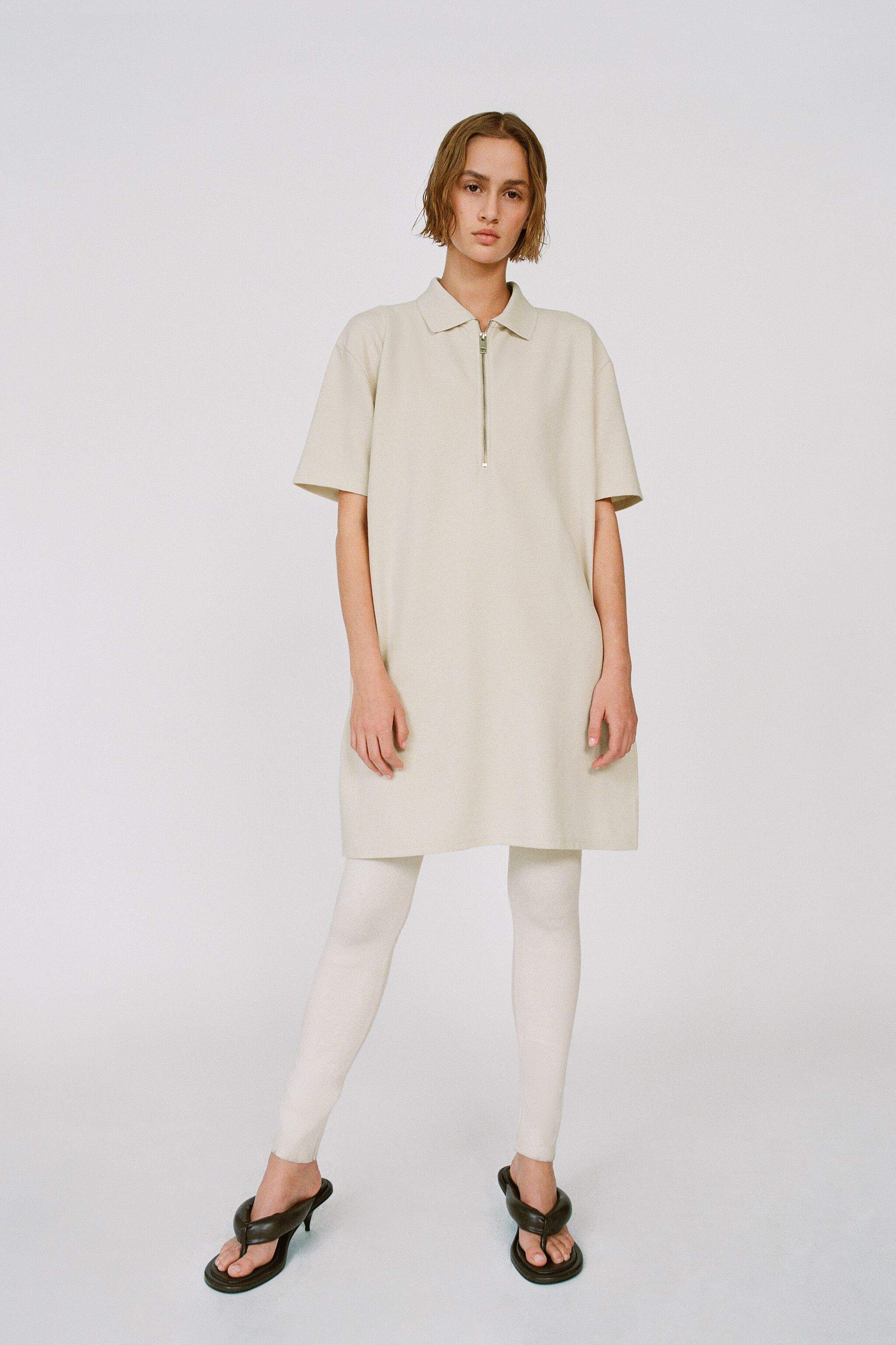 Zara zip polo dress Clearance
