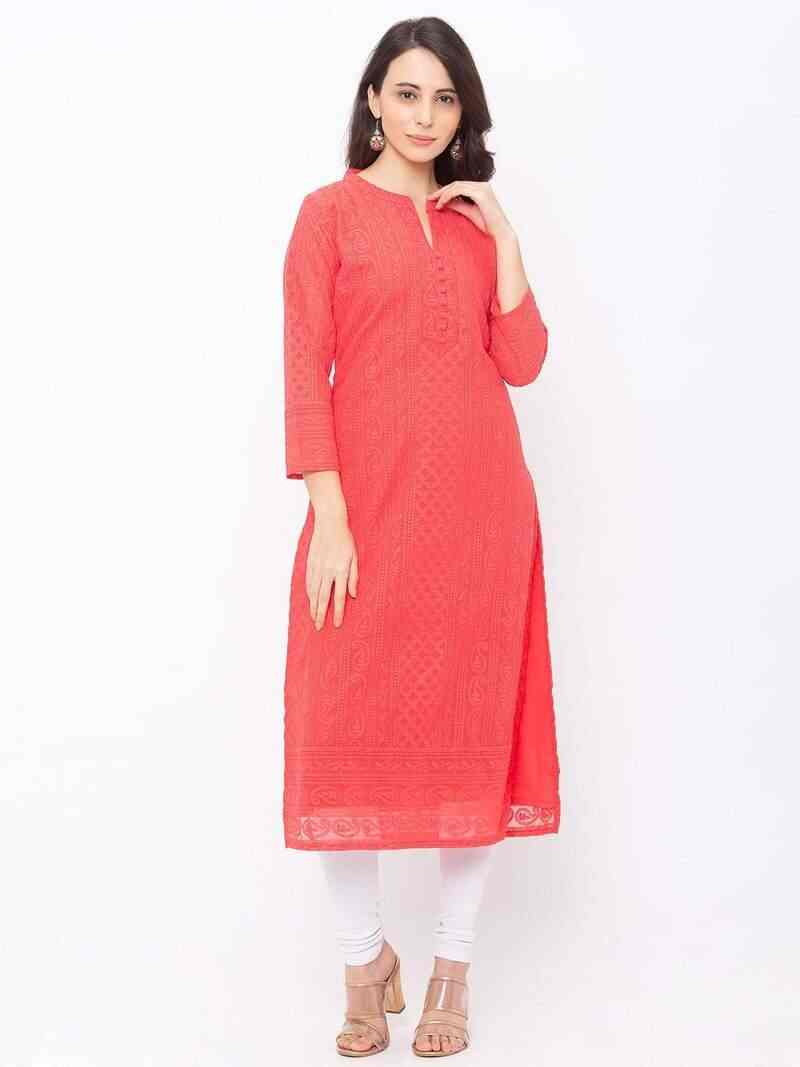 ZOLA BY 100 MILES COTTON EMBROIDERY SIMPLE KURTI CATALOGUE - textiledeal.in