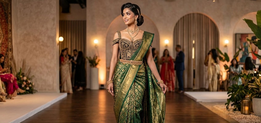Saree With Corset Styling Ideas for a Modern Look - Jd Collections