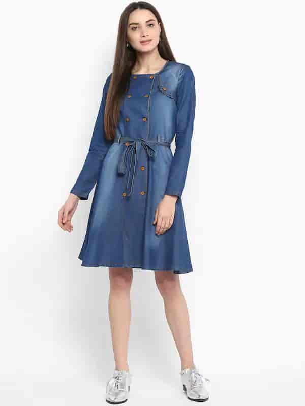 Jeans frock girl hotsell