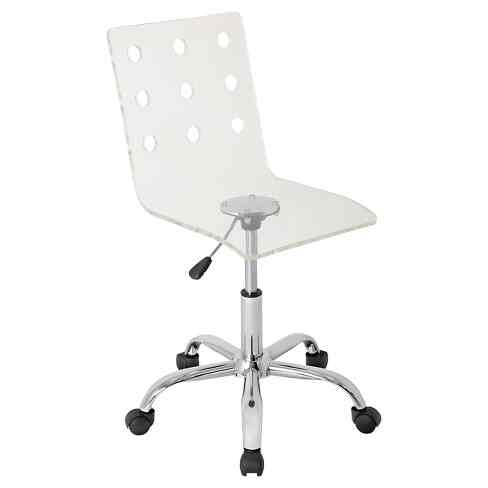 Acrylic discount office chair