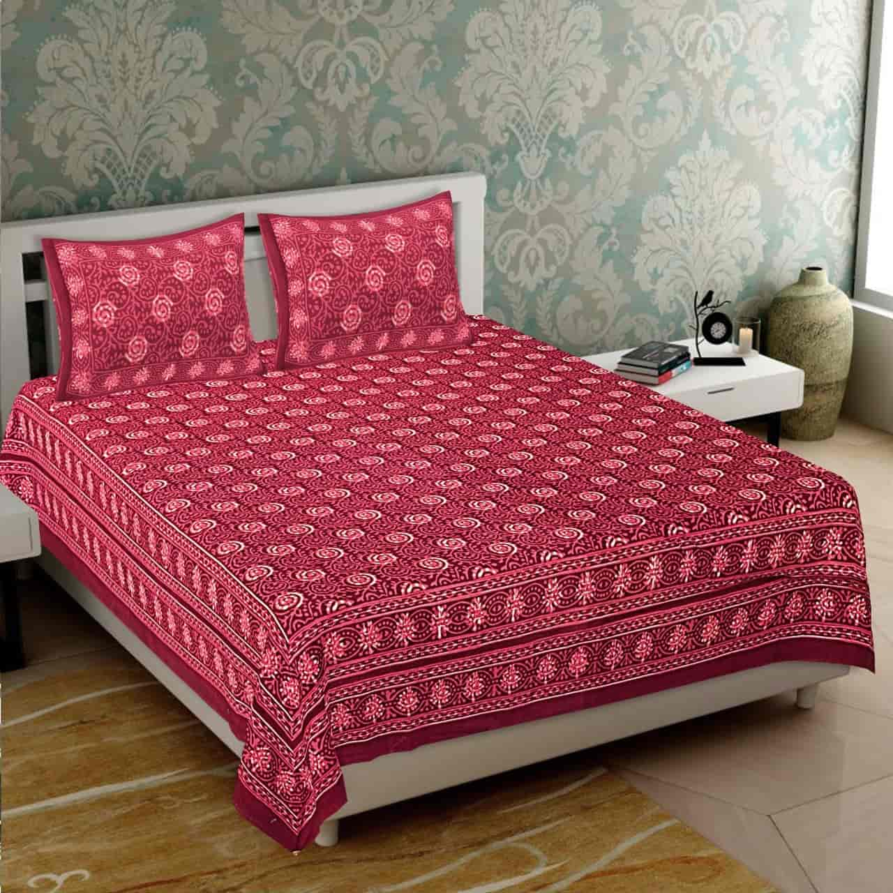 Brown Satin Cotton Double Bed Linen Get Best Price from Manufacturers
