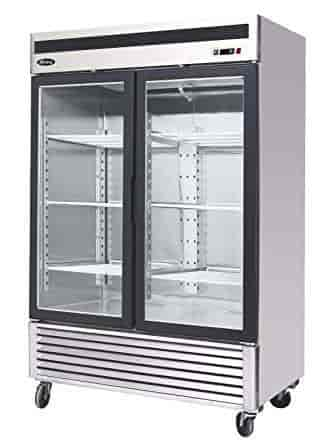 Double door deals commercial fridge price