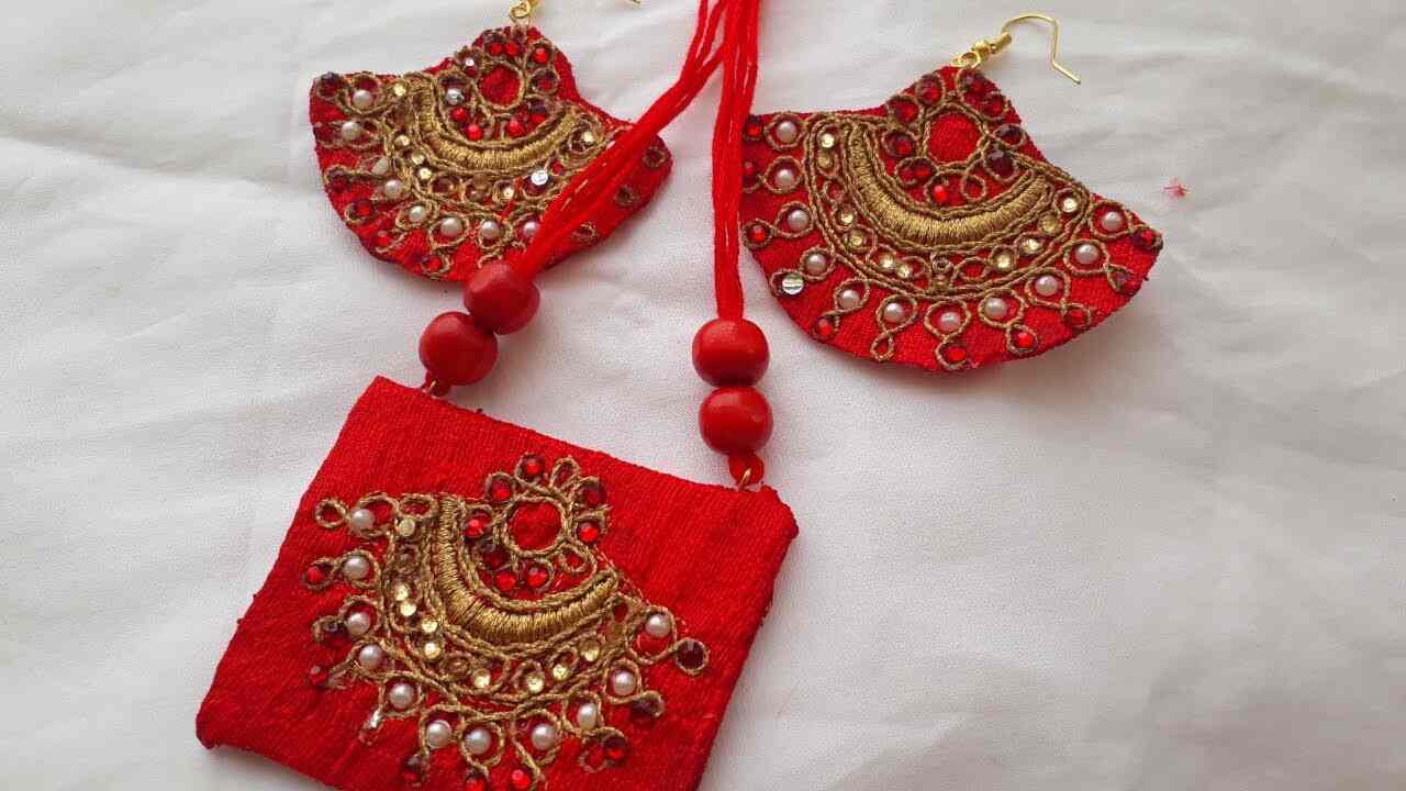Aggregate more than 128 fabric jewellery earrings best seven.edu.vn