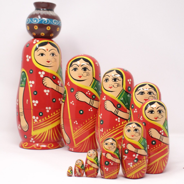 Ceramic hot sale indian dolls