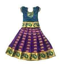 Pattu Pavadai Ikkat Cotton Frock Violet in Kollam Dealers Manufacturers Suppliers Justdial