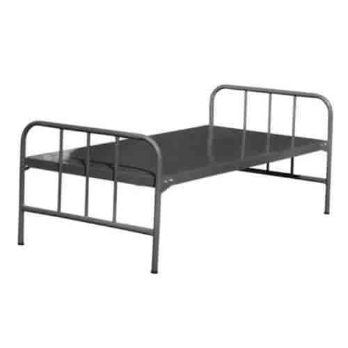 Steel cot with bed price sale