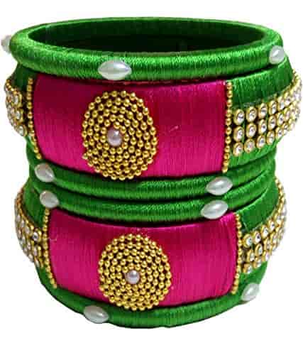Silk thread bangles price list 2018 store