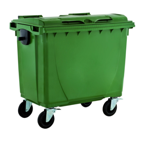 Dustbin with wheels on sale