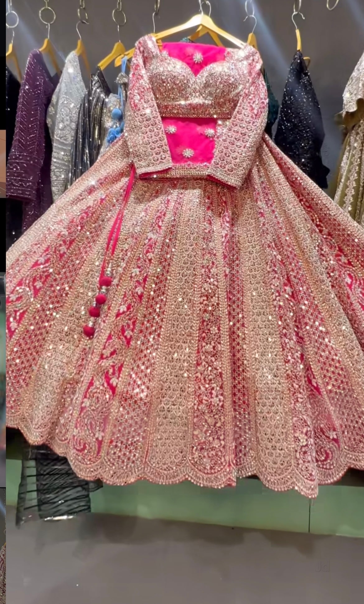 rental party dresses in delhi Lehenga Choli Bridal Dresses Rental Near Me Silk Heavy Bridal Lehenga Choli  (Multi Color) In Delhi