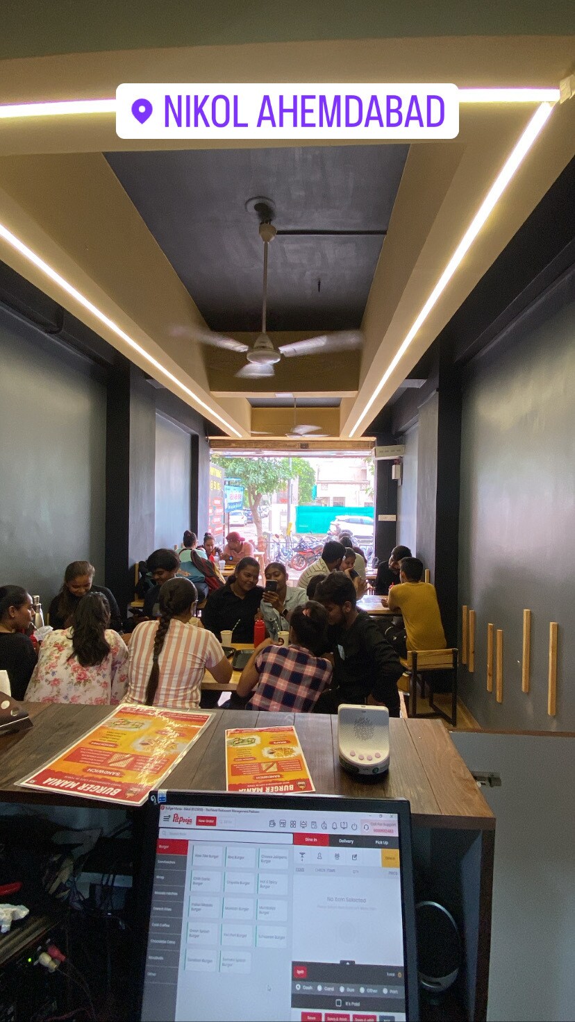 Burger Mania in Nikol Gam,Ahmedabad Best Coffee Shops in Ahmedabad