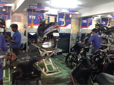 Tvs bike service centre near me 2025
