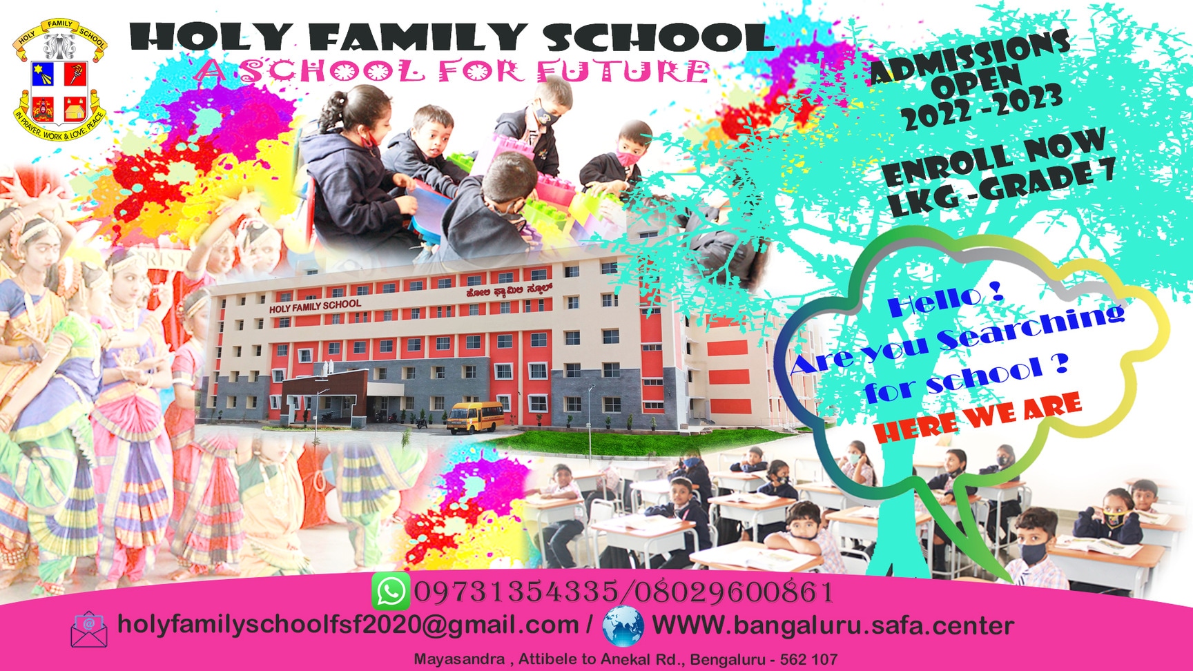 Holy Family School in Attibele,Bangalore Best ICSE Schools in