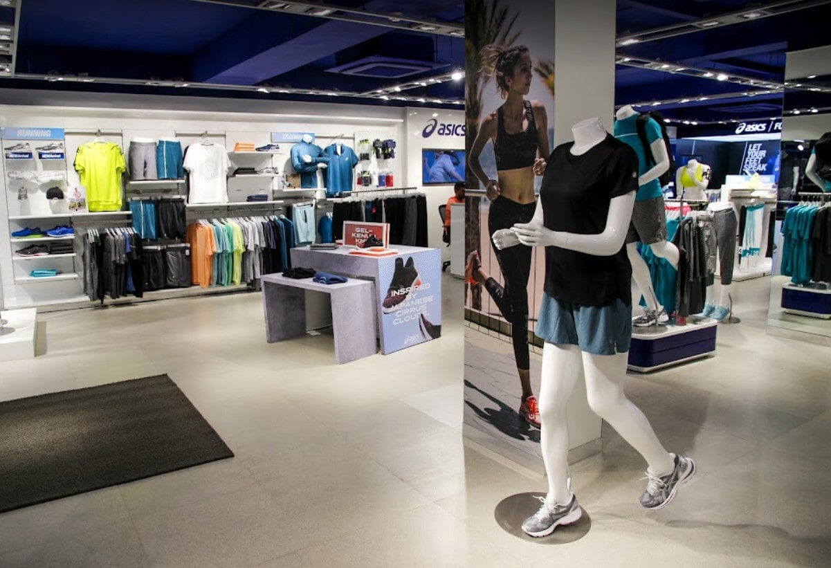 Asics showroom brigade road hotsell