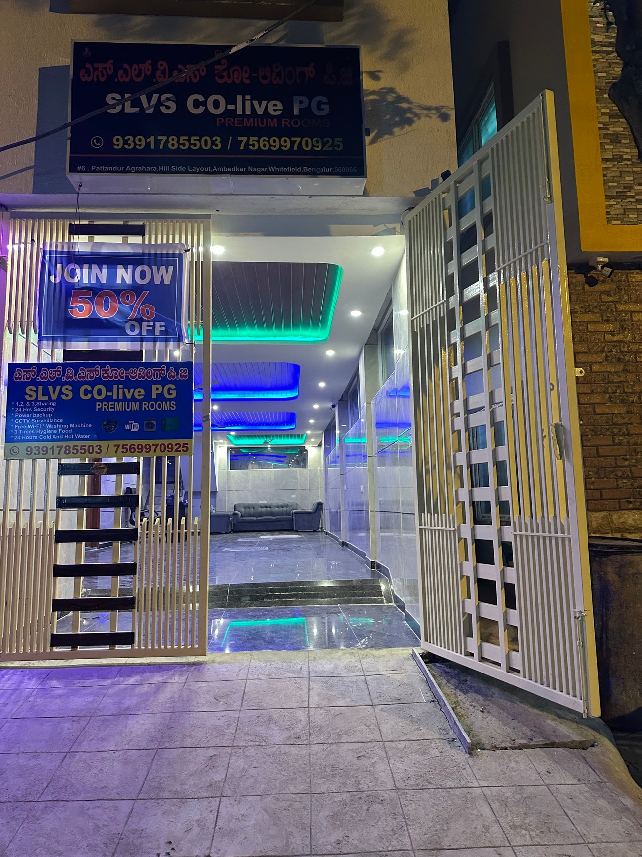 SLVS CO-live PG in Ambedkar Nagar-Whitefiled,Bangalore - Best
