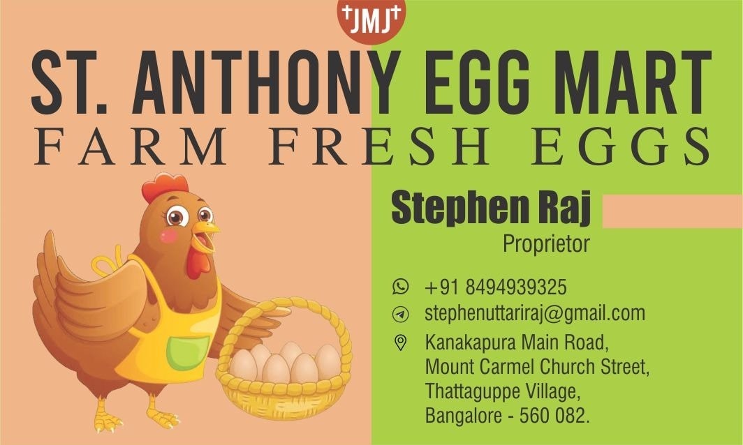 St Anthony Egg Mart in Mount Carmel Church Street,Bangalore - Best Egg ...