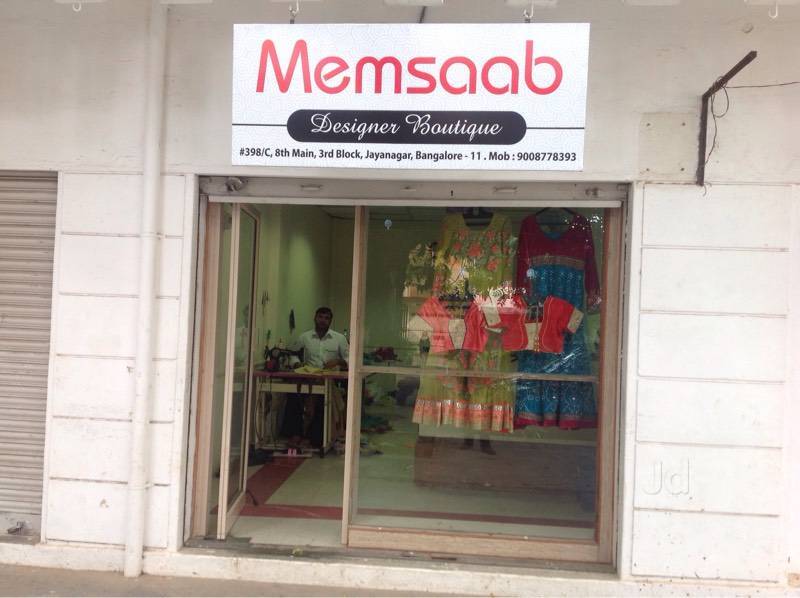 Memsaab Boutique in Jayanagar 2nd Block Bangalore Best Fashion Designers near me in Bangalore Justdial