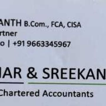 Y V Sreekanth And Co Chartered Accountants