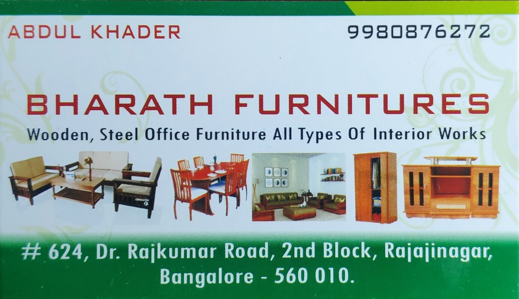 Bharath Furnitures in Rajajinagar,Bangalore Best Furniture