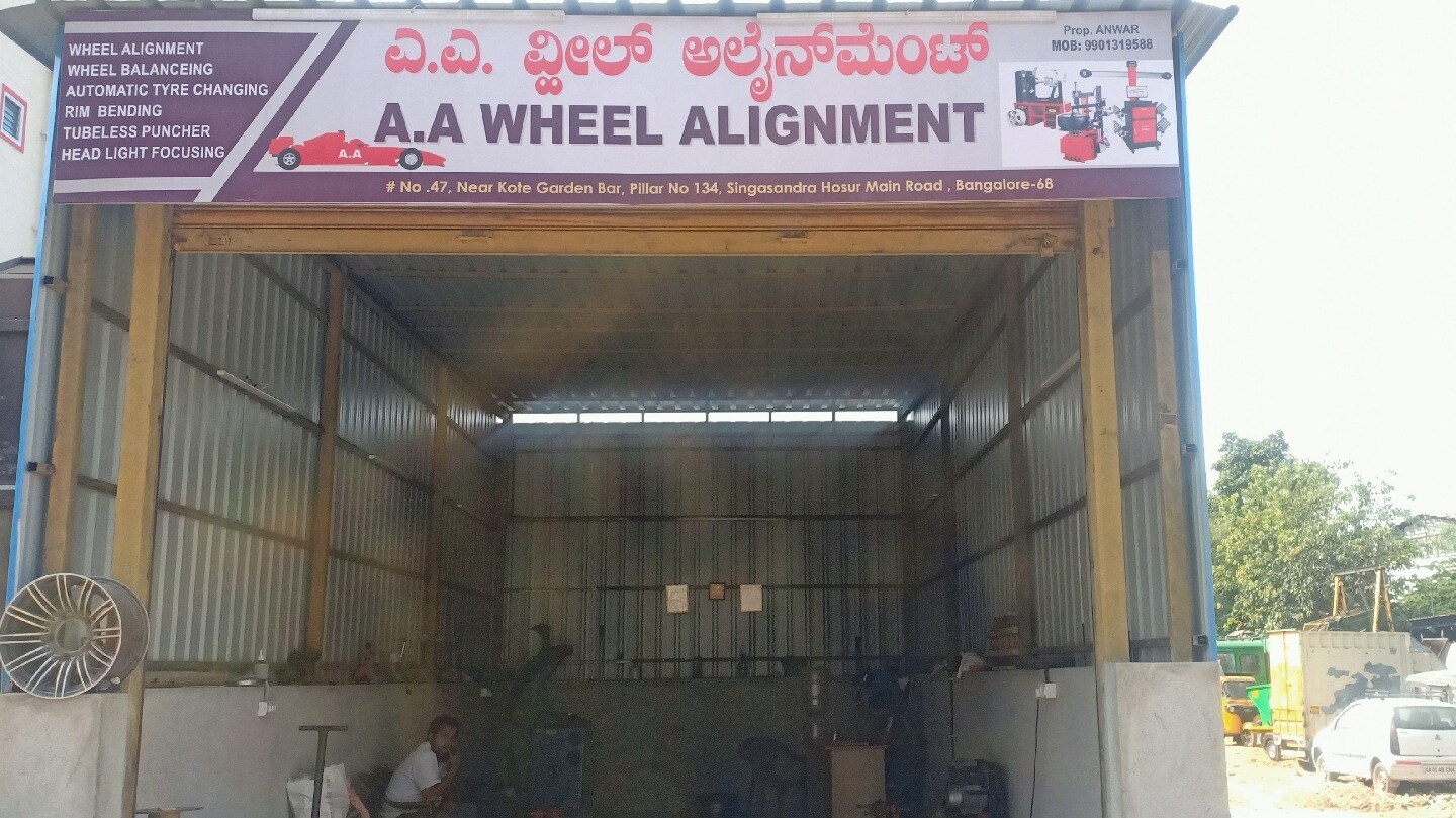 Aa Wheel Alignment in Kudlu,Bangalore Best Car Tyre Dealers in