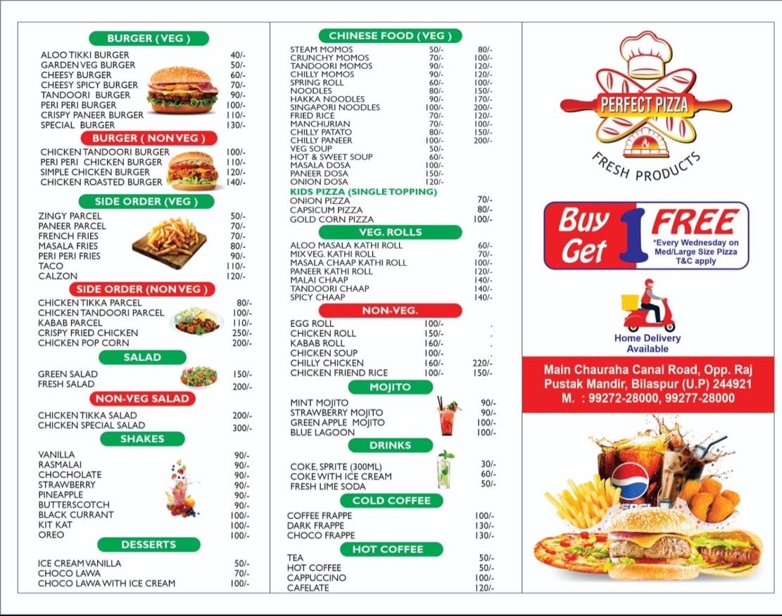 Perfect Pizza in Matkhera,Bilaspur-uttar Pradesh - Best Fast Food