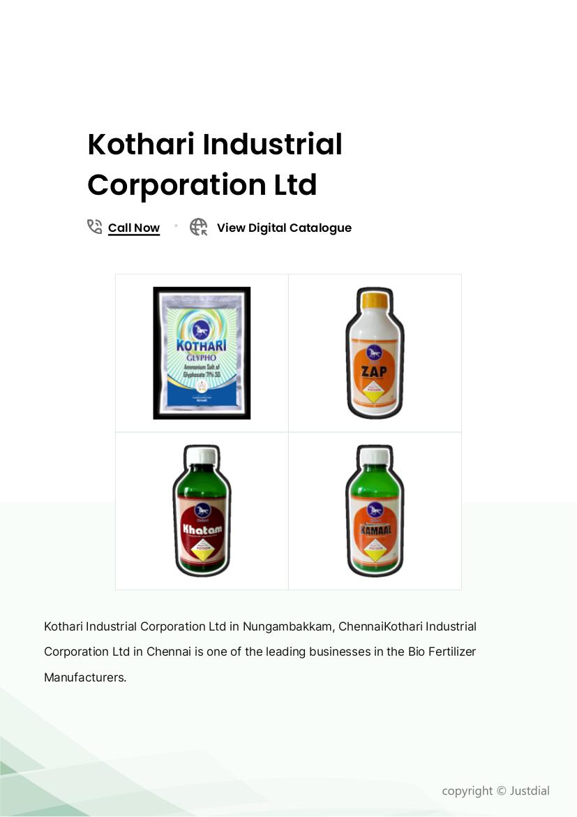 MURIATE OF POTASH in Chennai at ₹ 40,000 ₹ L Tn by Kothari