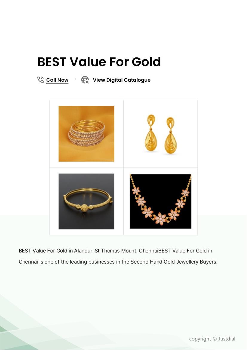 Second Hand Gold Coin in Chennai at ₹ 5,665 Gm by BEST Value