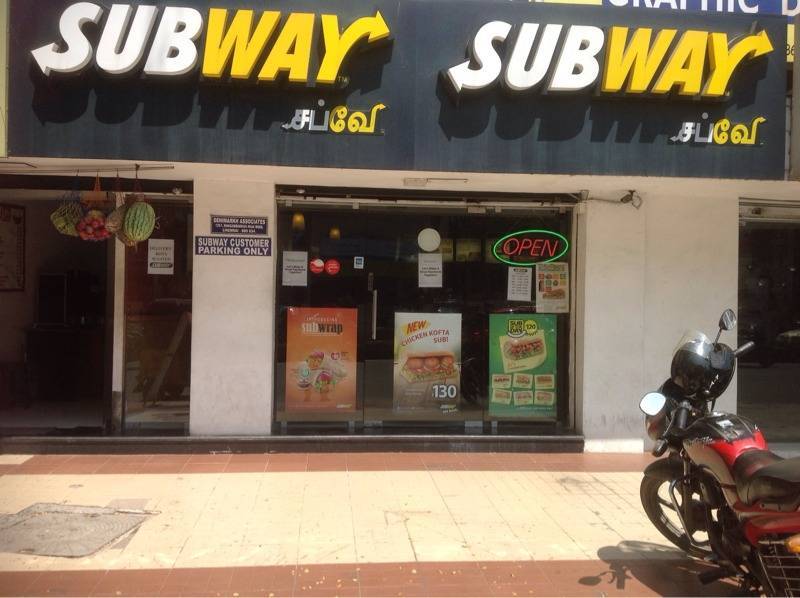 Subway Restaurant, Nungambakkam High Road, Chennai - Subway Menu