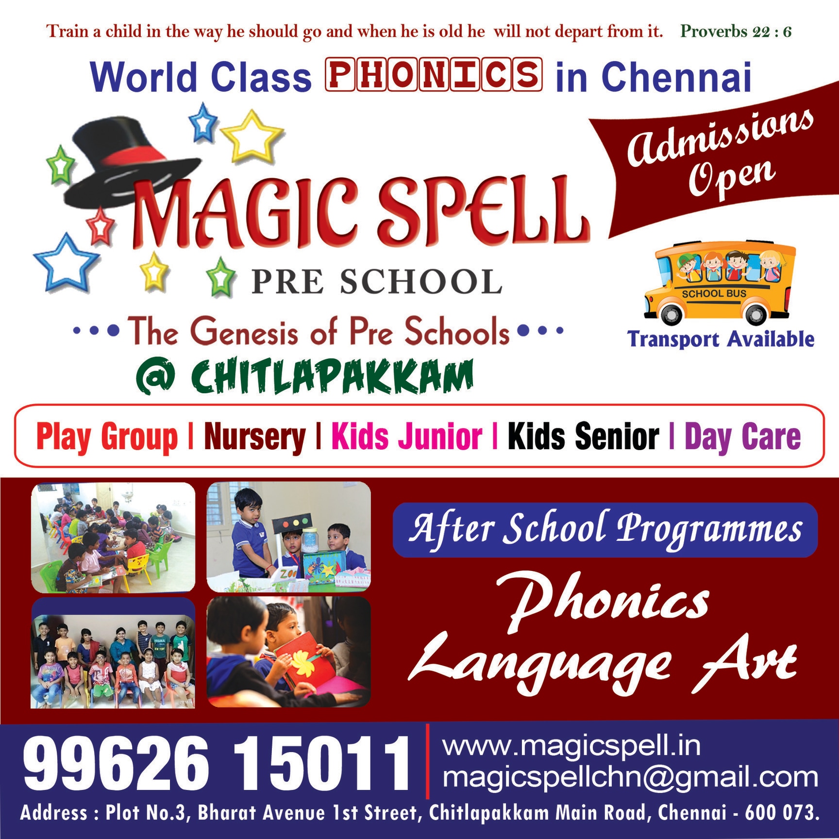Magic Spell Pre School, Chitlapakkam