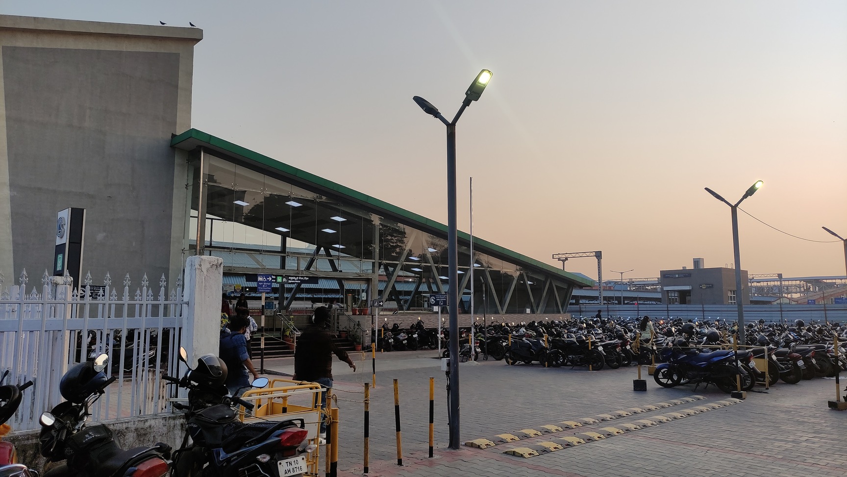 4 Photos of Egmore Metro Train Bike Parking Area in Egmore