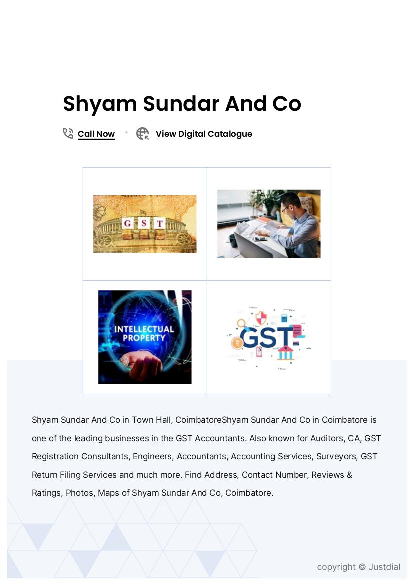 Shyam Sundar And Co