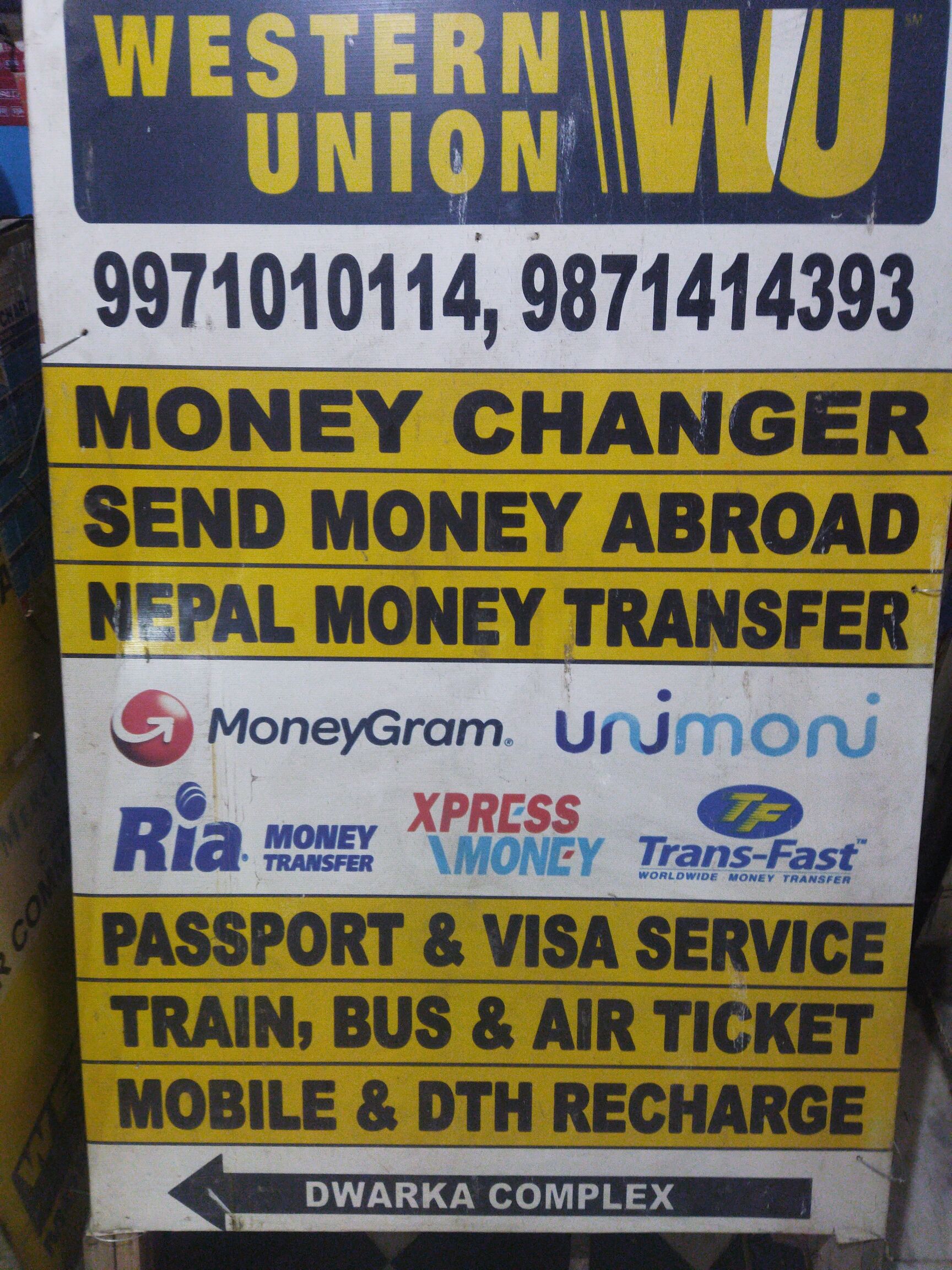 Find list of Western Union in Delhi Justdial