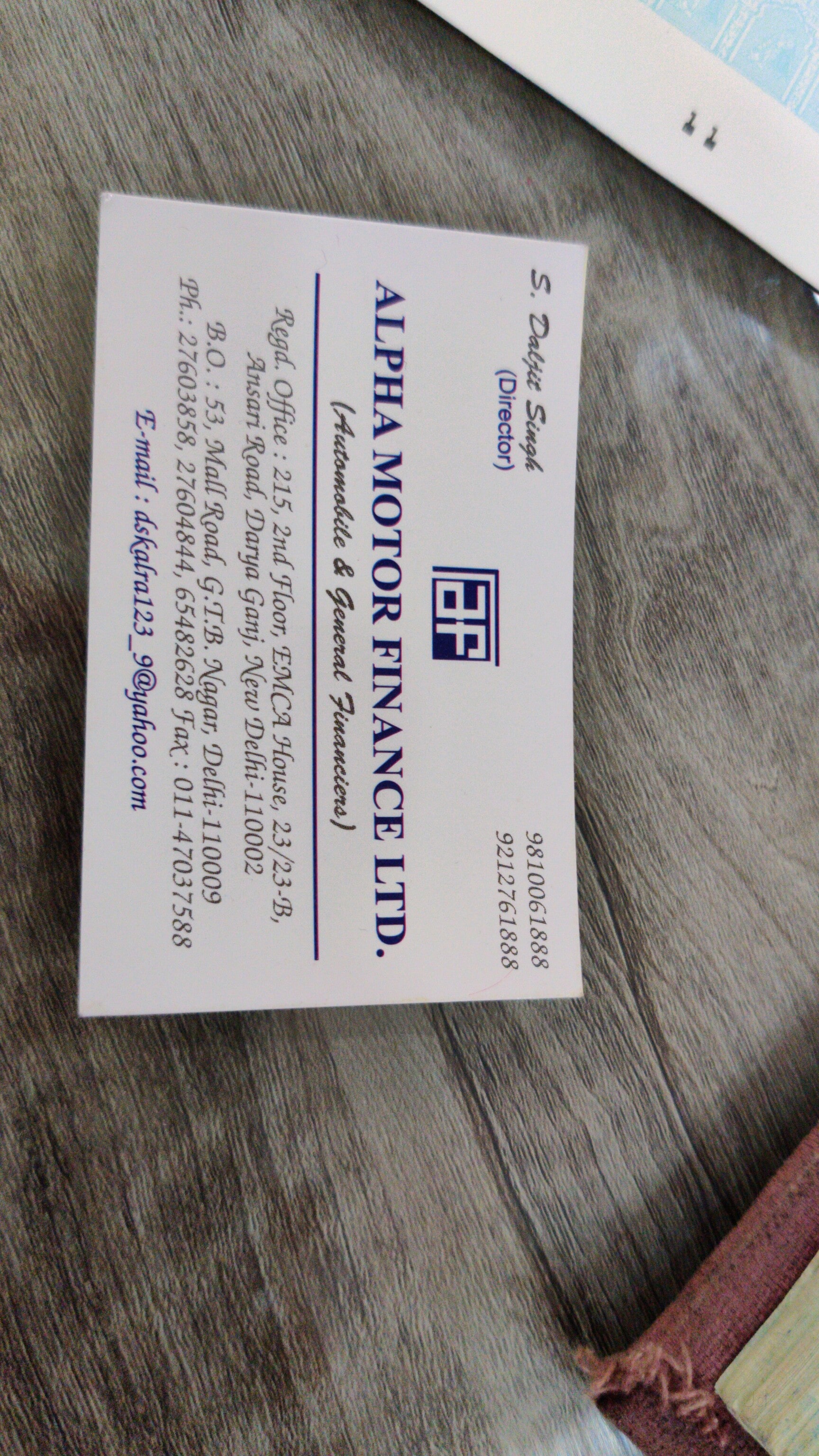 Alpha Motor Finance Limited in Darya Ganj,Delhi - Best Car Loans near me in  Delhi - Justdial