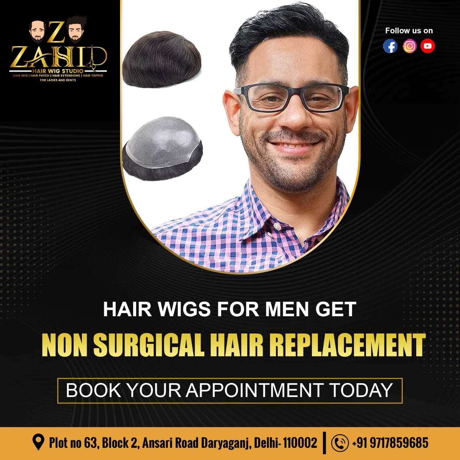Zahid Hair Wig Studio in Darya Ganj Delhi Best Wig Hair Dealers near me in Delhi Justdial