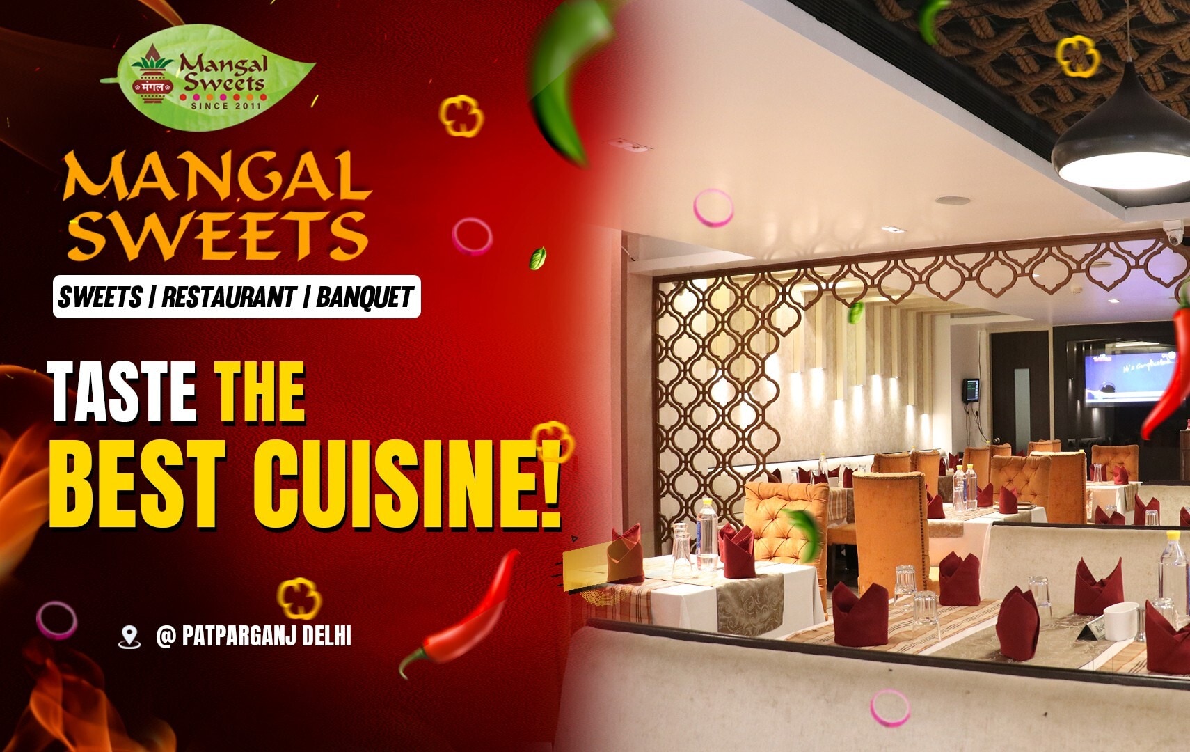 Mangal Sweets Restaurant & Banquet Hall in Indraprastha Extension,Delhi -  Order Food Online - Best Sweet Shops near me in Delhi - Justdial