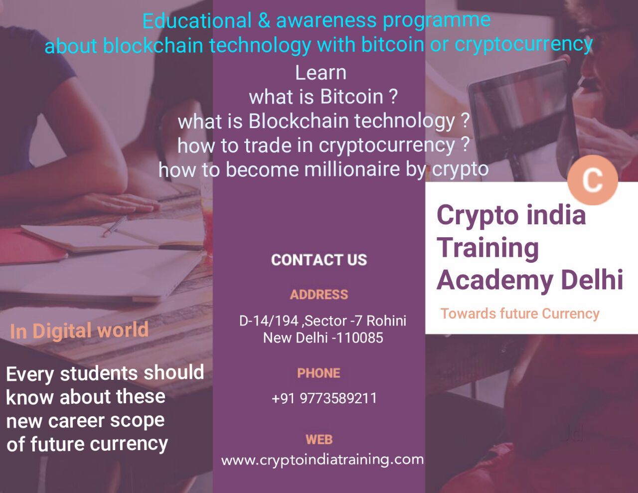 Cryptoindia Training Academy in Rohini Sector 7,Delhi - Best Share Trading  Institutes near me in Delhi - Justdial
