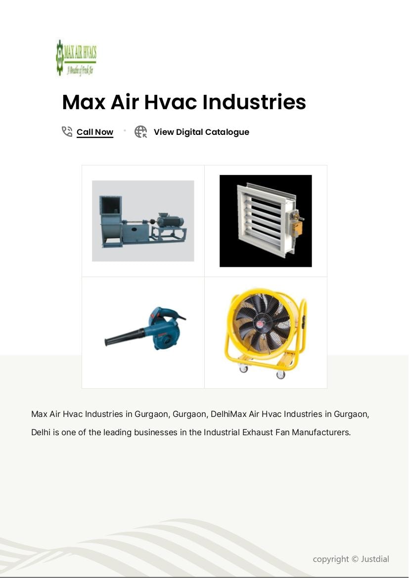 Industrial FD and ID Blower 2.5 Kw 3 Phase in Gurgaon at ₹ 2,000 - ₹ 24,000  / Pc by Max Air Hvac Industries - Justdial