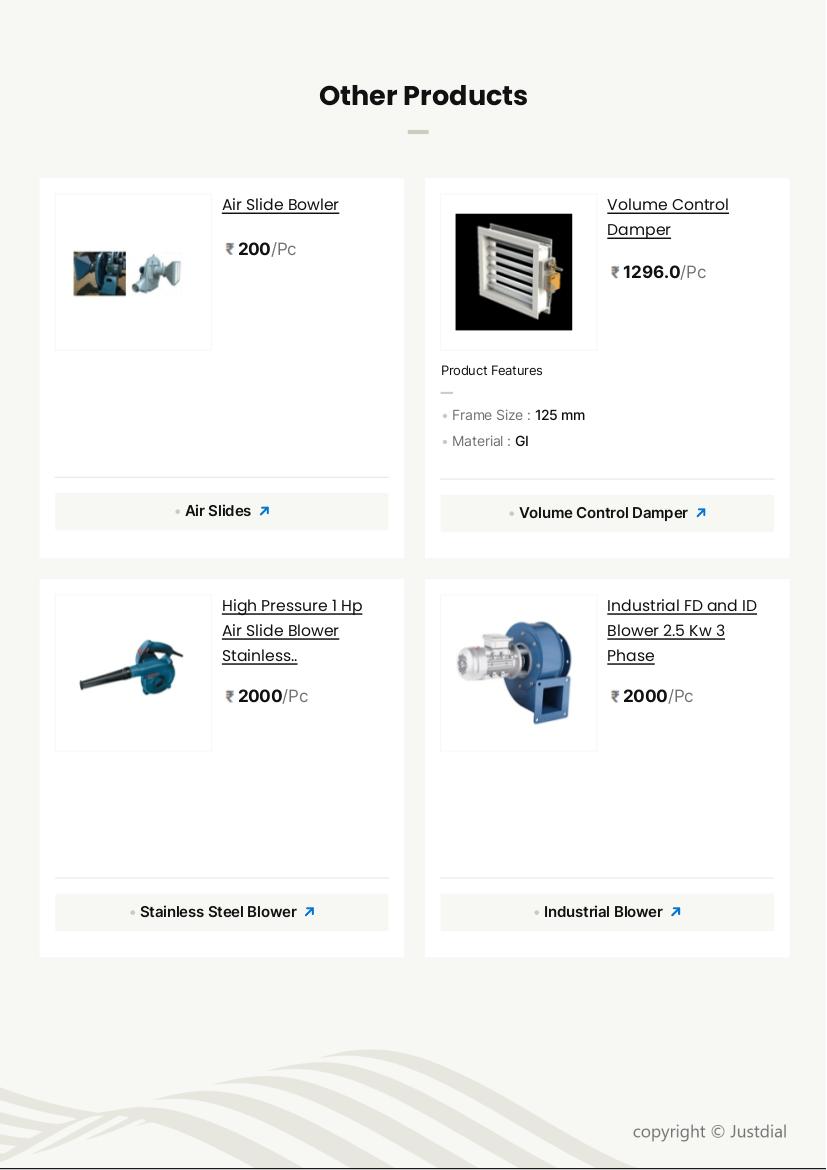 Industrial FD and ID Blower 2.5 Kw 3 Phase in Gurgaon at ₹ 2,000 - ₹ 24,000  / Pc by Max Air Hvac Industries - Justdial