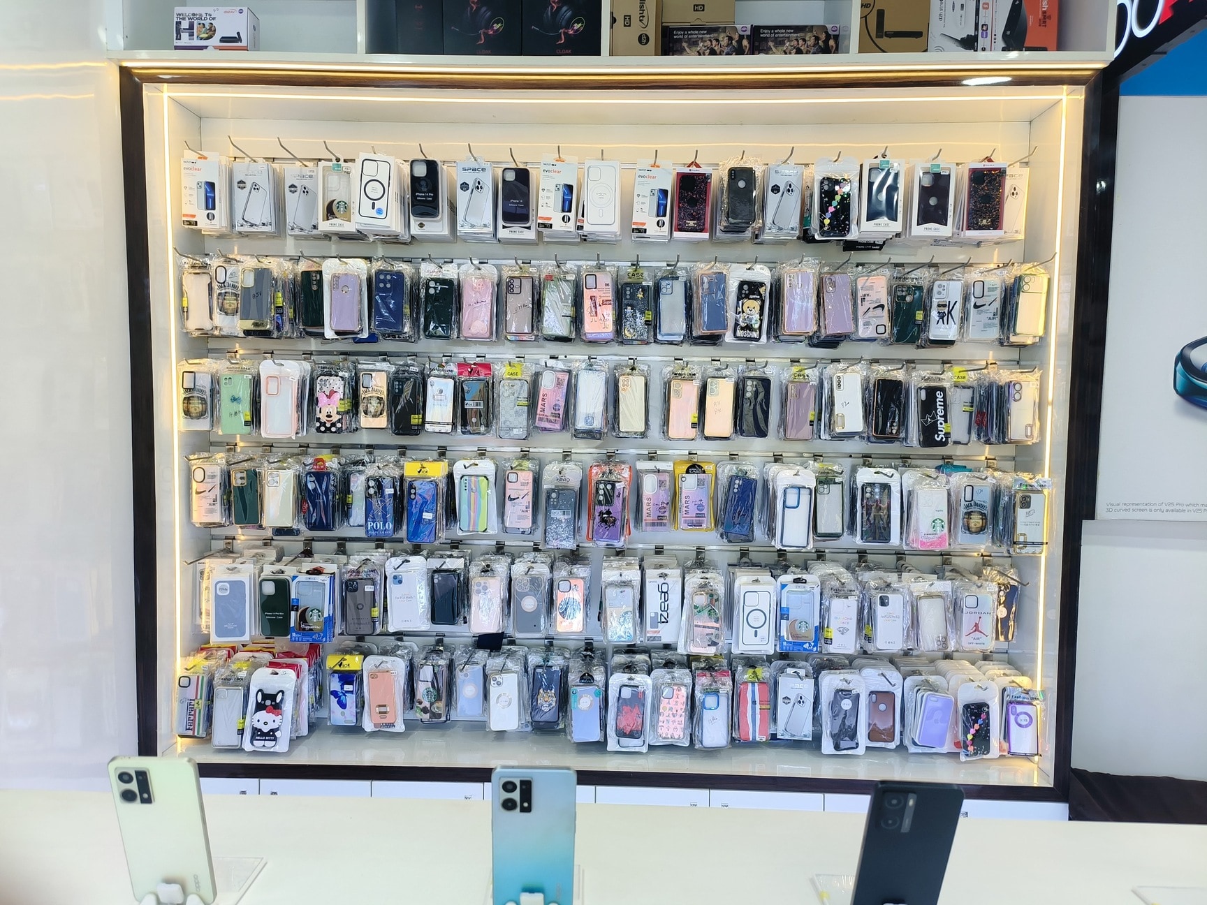 Shelf Mobile Phone Case Shop Near Me Store In The Mall Cell