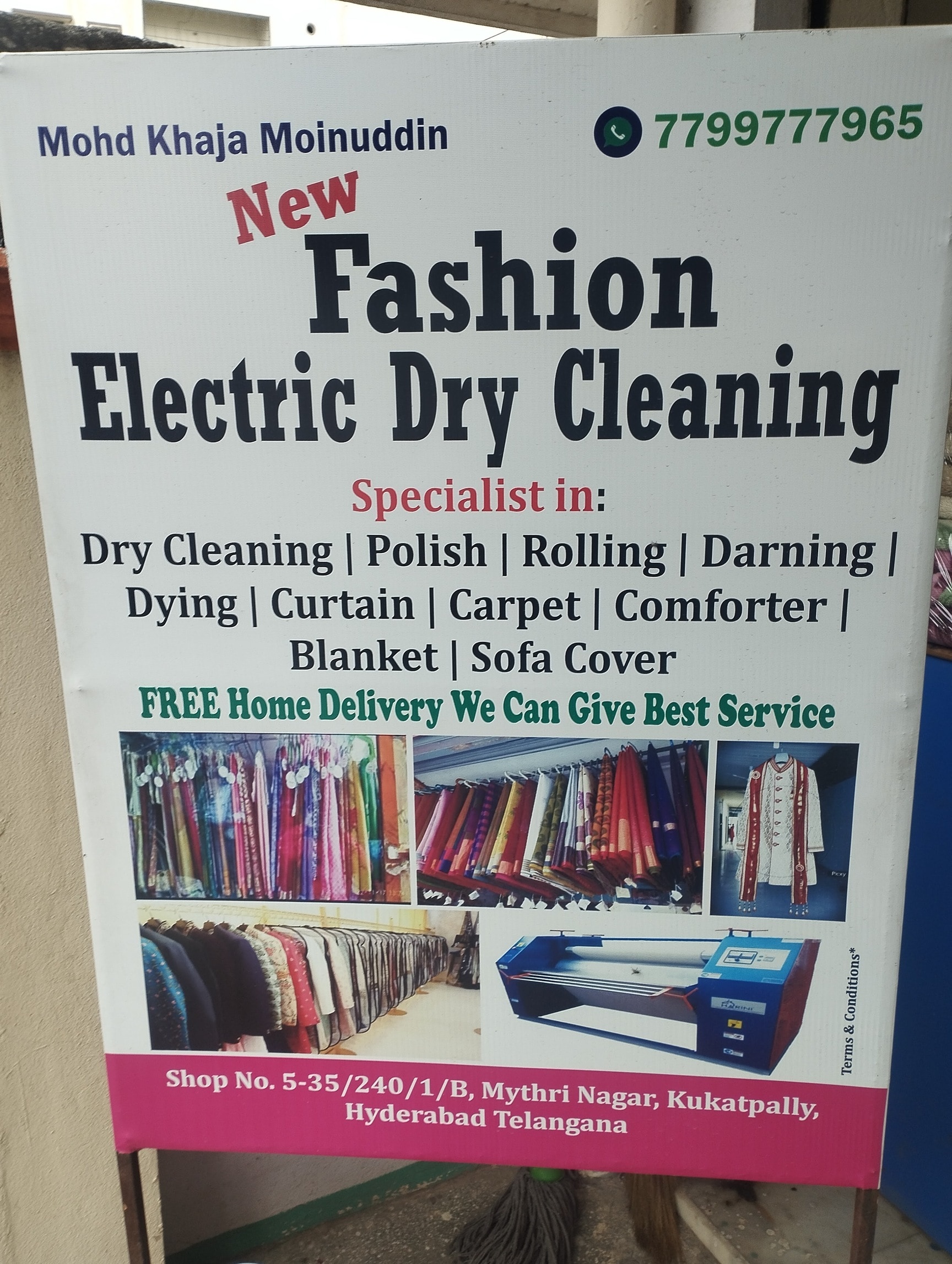 Fashion Electric Dry Cleaner in Mumbai HighwayKukatpally,Hyderabad