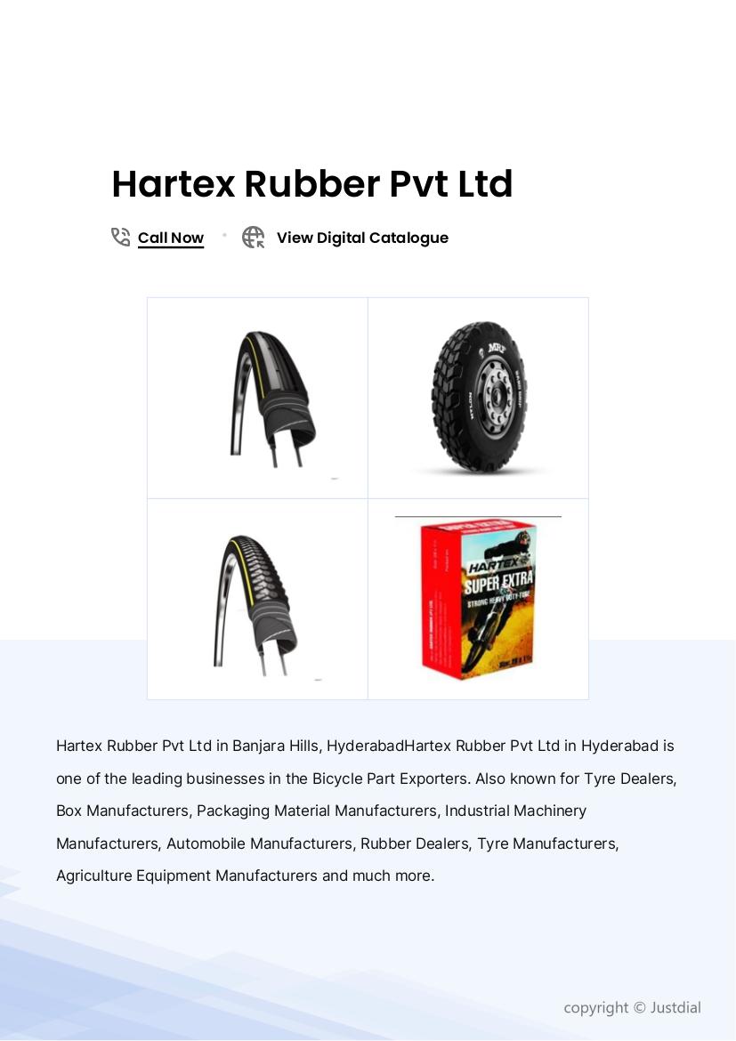 Bicycle Tyre in Hyderabad at ₹ 41 ₹ 165 Unit by Hartex