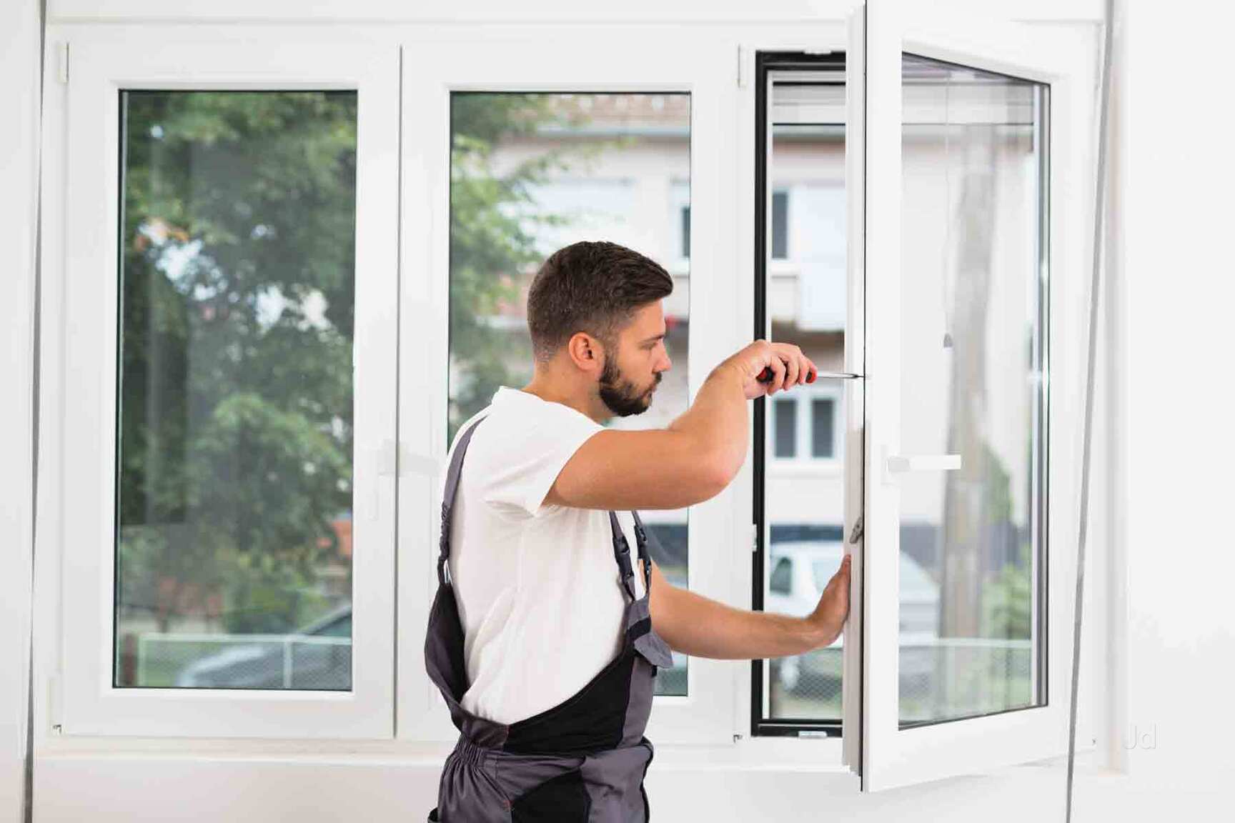 UPVC window fixing