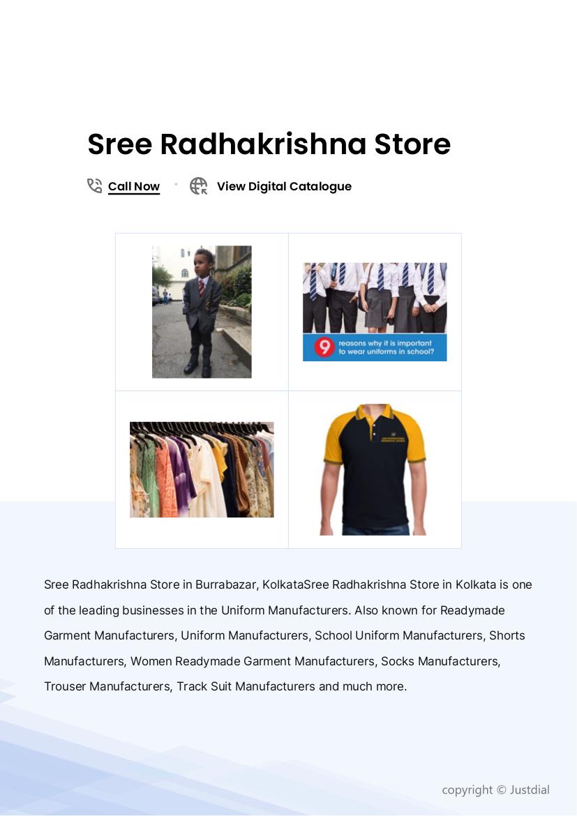 School Uniforms for Uniformity and Discipline in Kolkata at ₹ 350