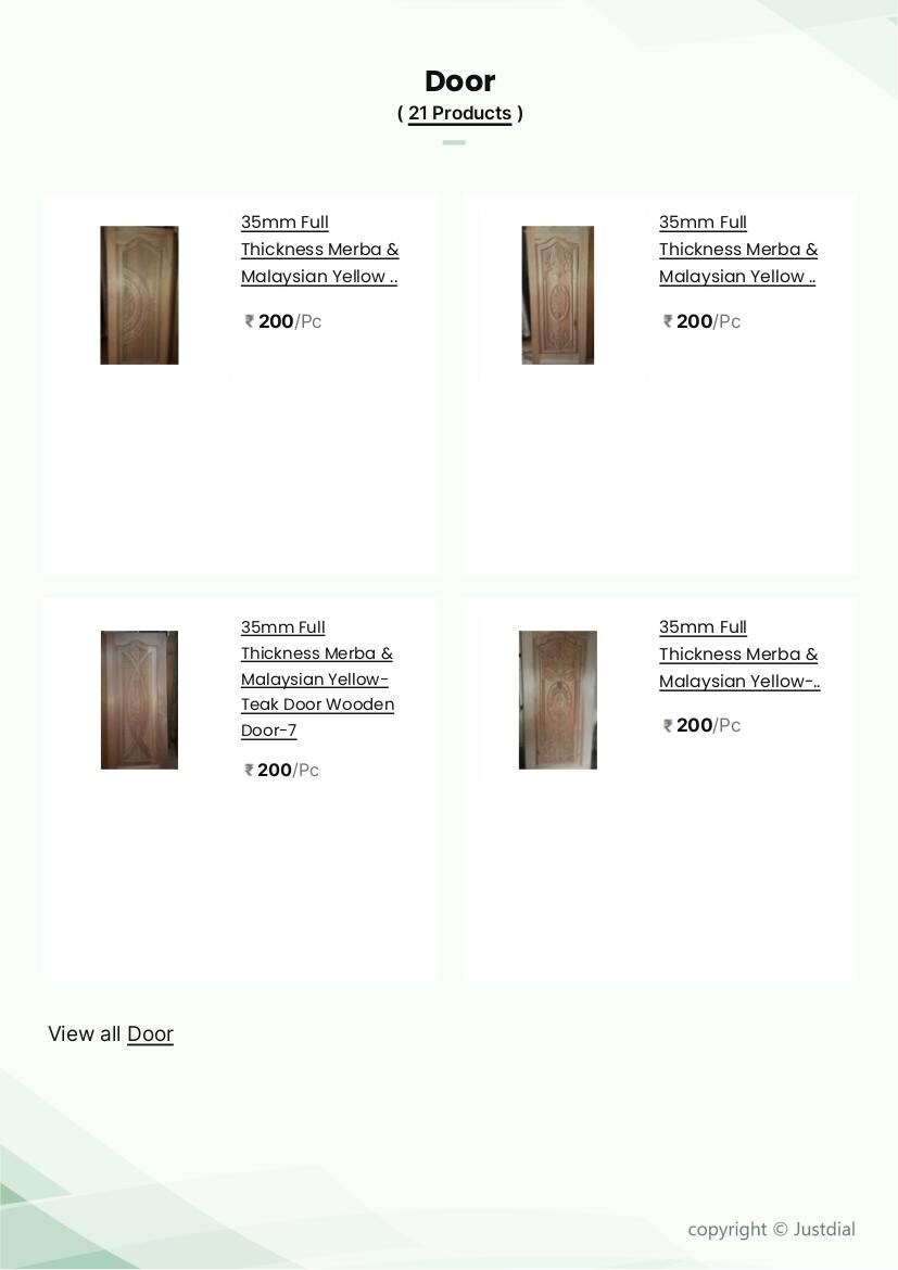 32mm Panel Wooden Door-17 in Madurai at ₹ 200 ₹ 80,000 Pc