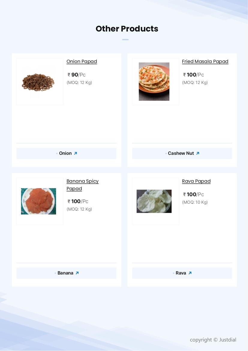 Finger Papad in Madurai at ₹ 90 ₹ 100 Kg by Jawahar Traders