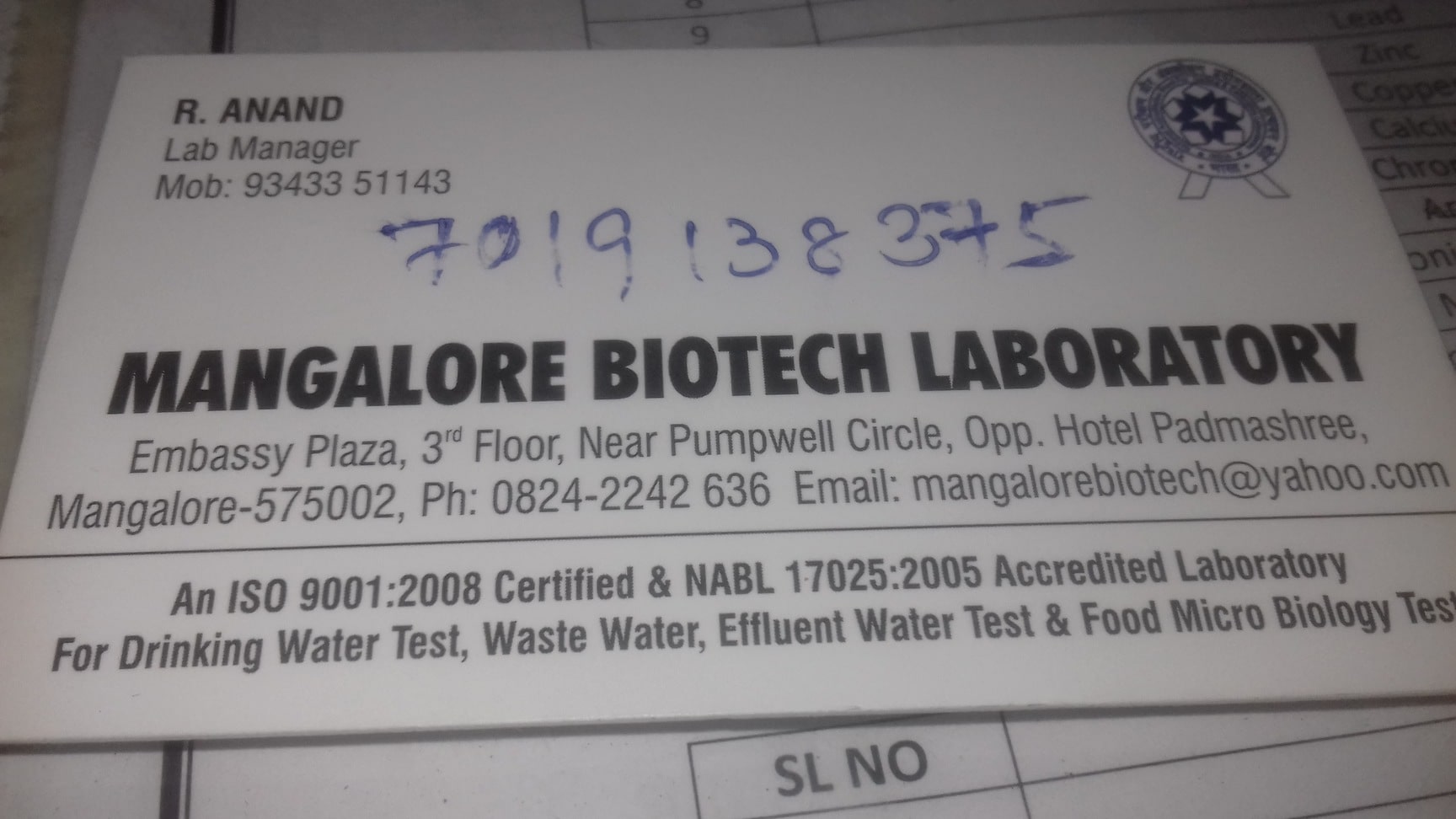 List of nearest Laboratory Testing Services For Water in Kottara, Mangalore  | Justdial