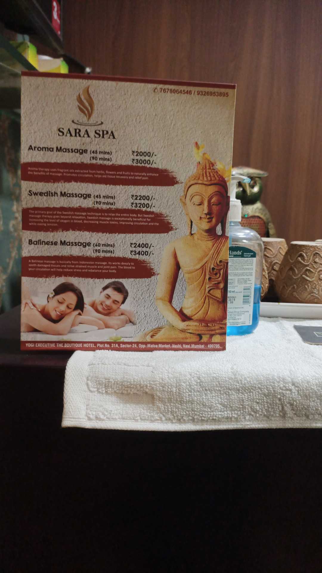 Sara Spa in Vashi,Mumbai Best Thai Body Massage Centres in Mumbai