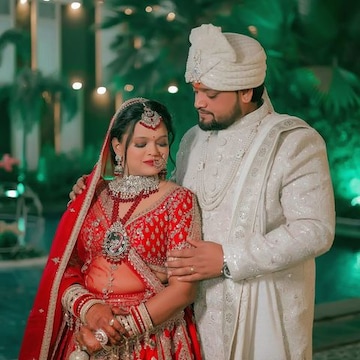 modern engagement dress for bride and groom in kerala Kavani main image 1